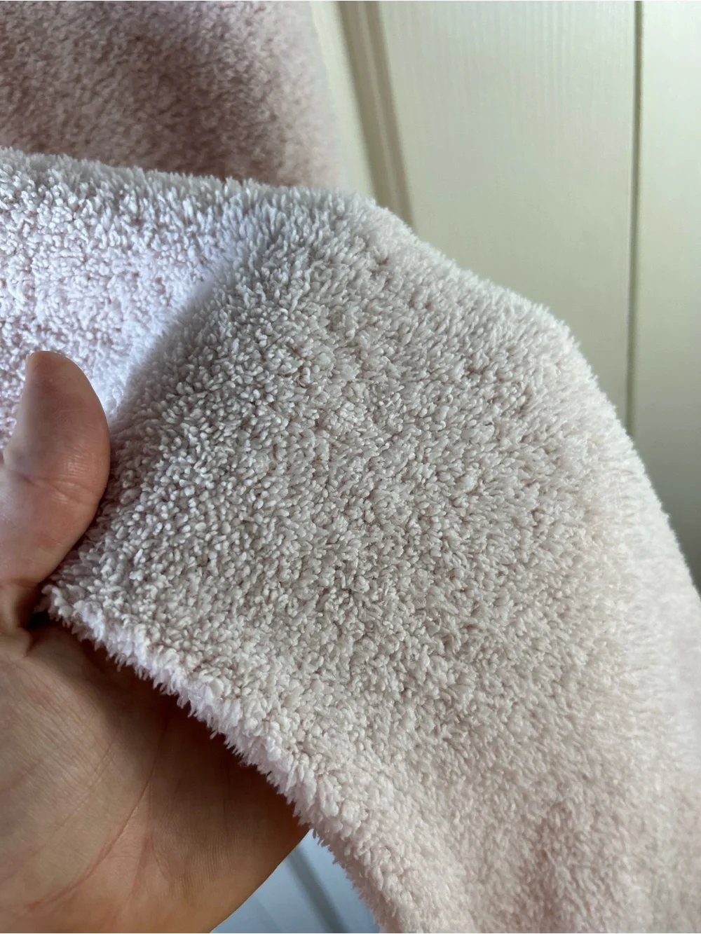 Bearpaw Pink Bunny Rabbit Face Baby Blanket Sweater Knit Soft Chenille Lovey
